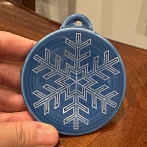 Fiesta Blue Snowflake Ornament